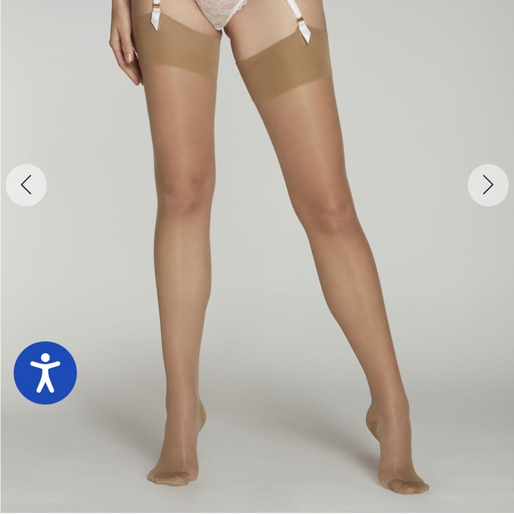 Agent Provocateur amber champagne stockings
